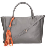 Rosalie Borsa a spalla da donna 100% pelle 06503-D27 GRIGIO SCURO Gave Lux