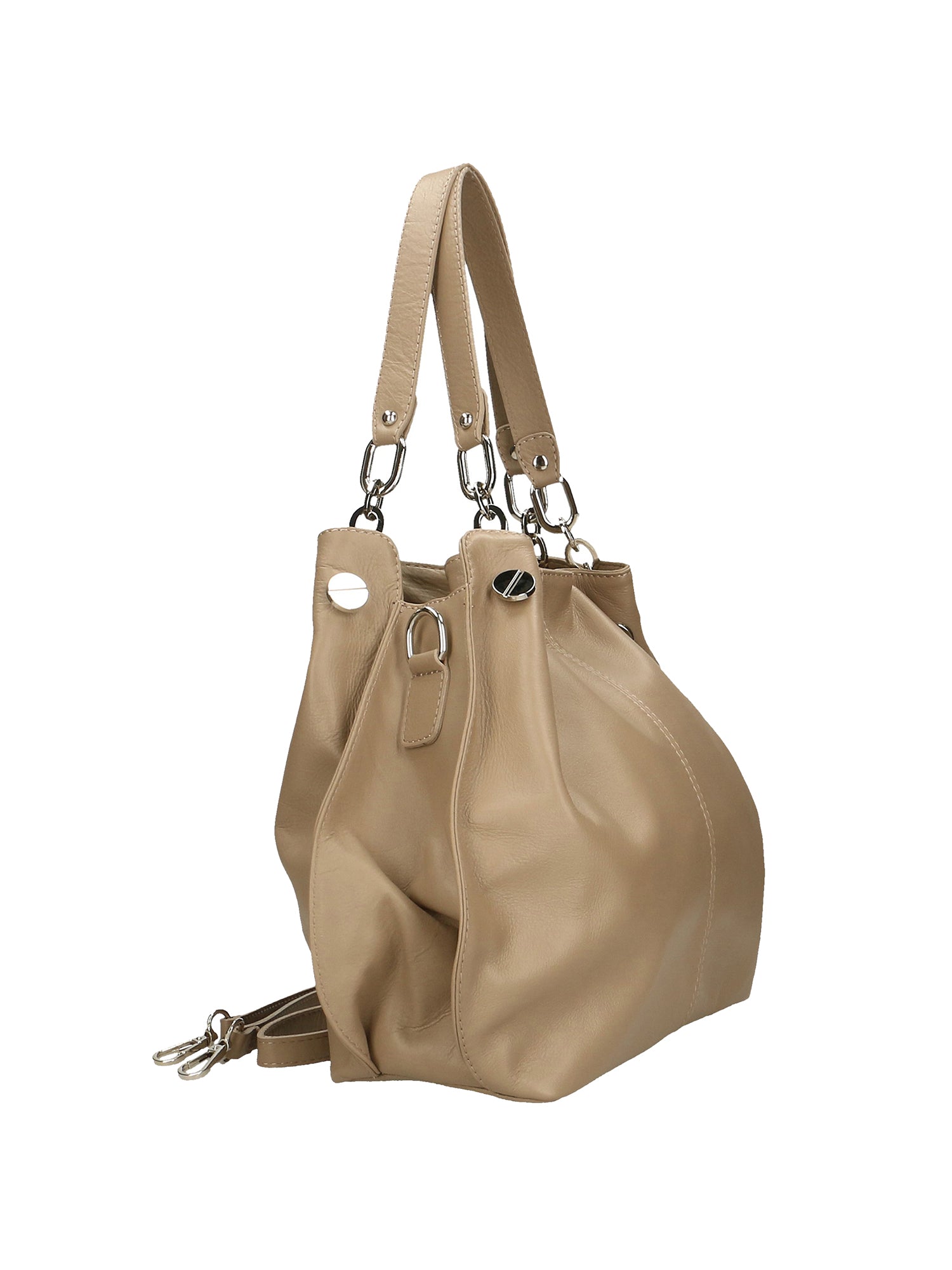 Ereba Borsa a mano da donna Made in Italy 100% pelle 3305-S05 TAUPE CHIARO Gave Lux
