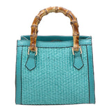 Alissa Borsa a mano da donna Vera pelle 05112-179 D32 TURCHESE Gave Lux