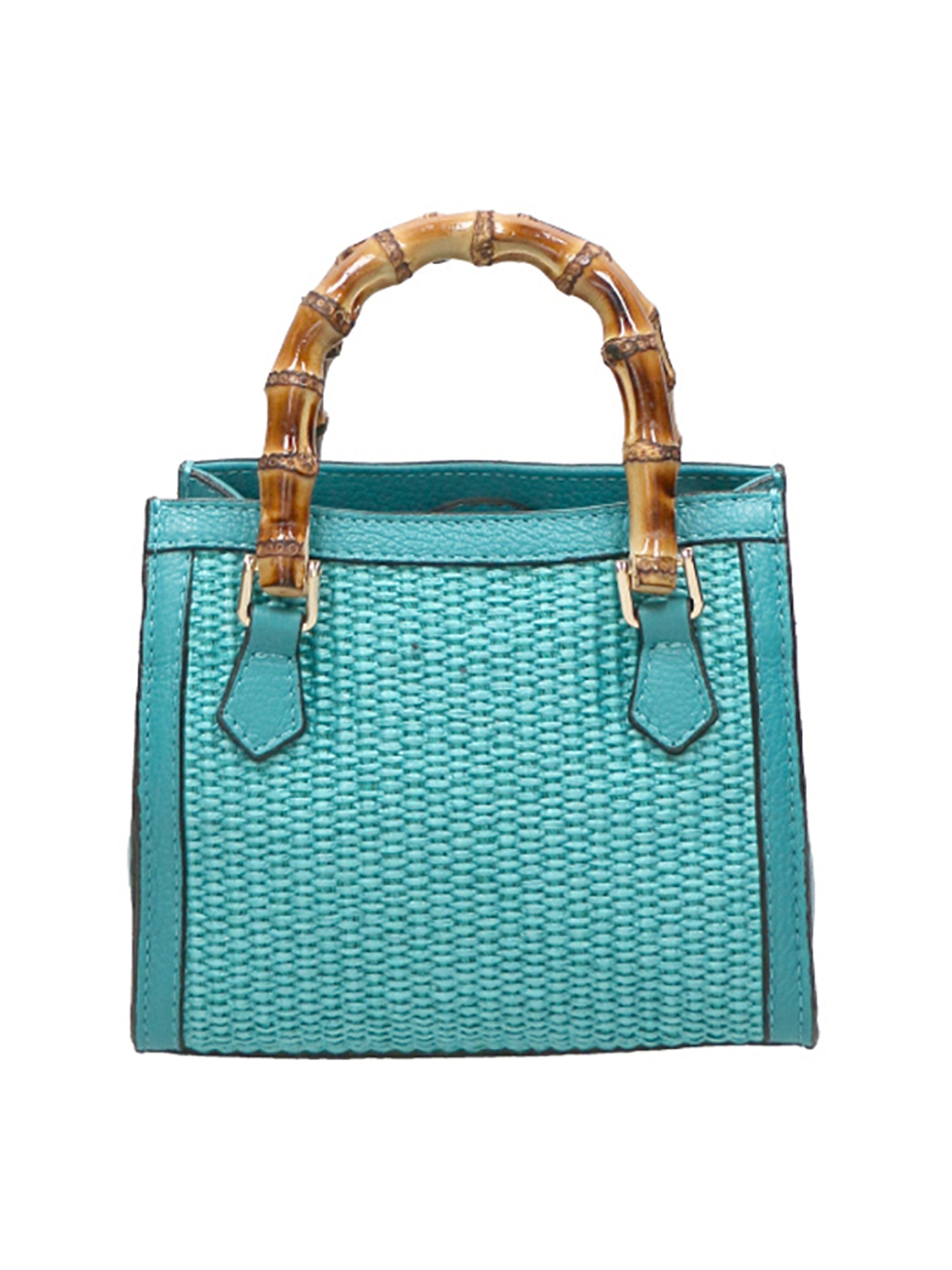 Alissa Borsa a mano da donna Vera pelle 05112-179 D32 TURCHESE Gave Lux