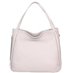 Borsa a spalla da donna Misto pelle e tessuto 07155-D86 GRIGIO PERLA Roberta Rossi