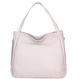 Borsa a spalla da donna Misto pelle e tessuto 07155-D86 GRIGIO PERLA Roberta Rossi