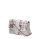 Caelia Borsa a tracolla da donna Vera pelle 194942-GRIGIO+NERO Gave Lux