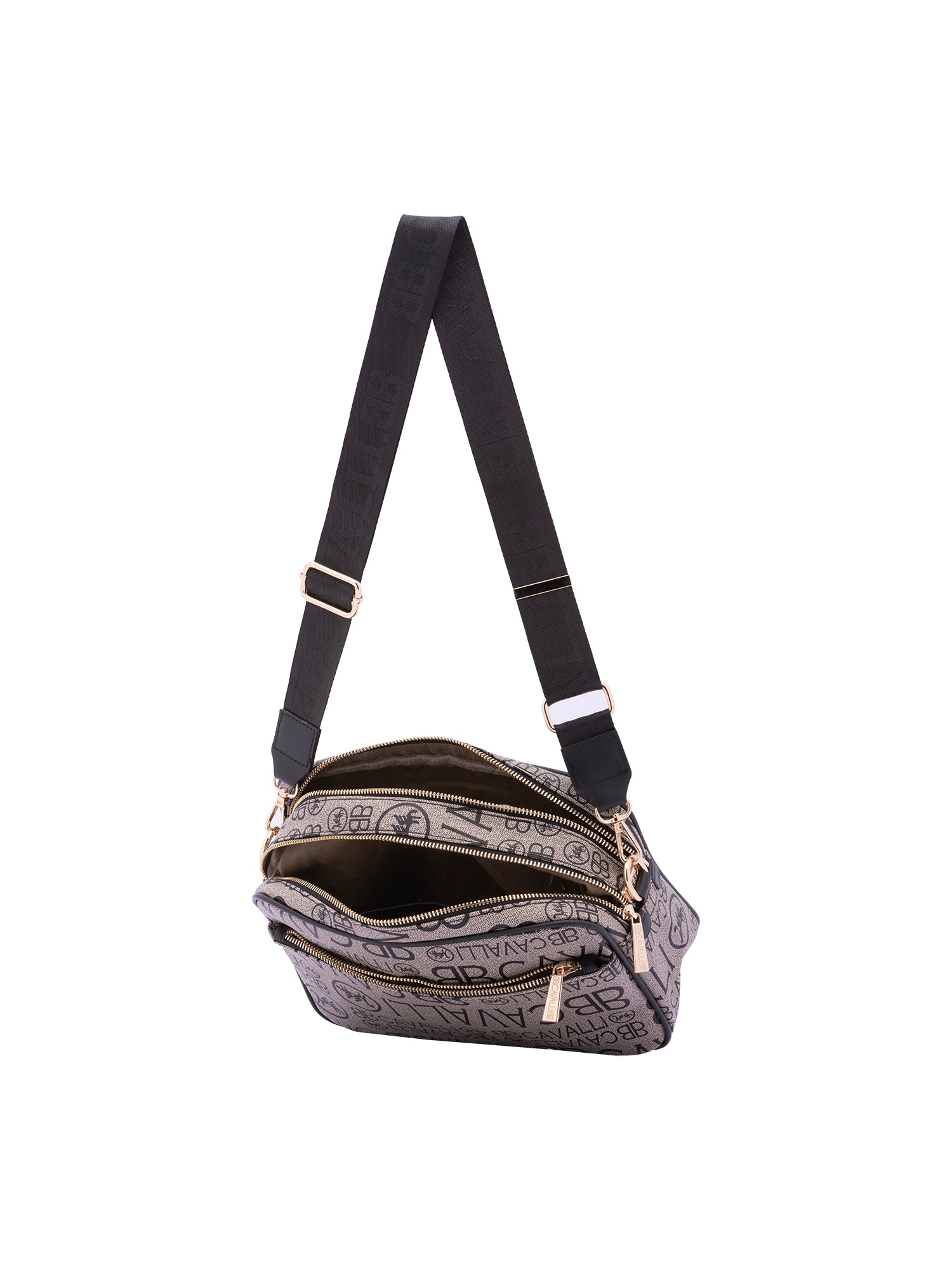 Borsa a tracolla da donna Ecopelle BC1416-NERO B Cavalli
