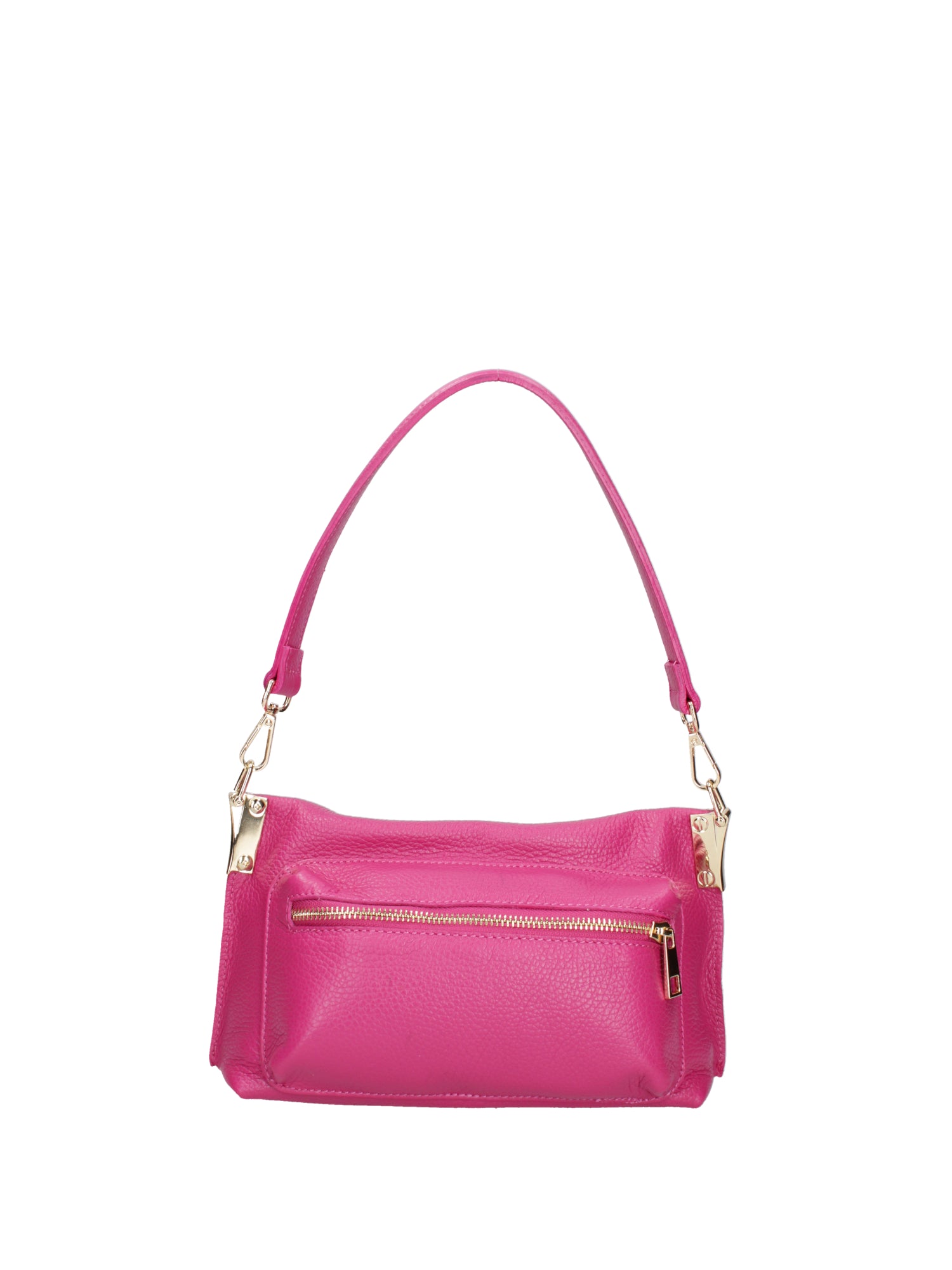 Borsa a spalla da donna Vera pelle 07147-D02 FUXIA Roberta Rossi