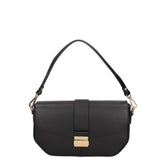 Borsa a spalla da donna Vera pelle 07229-NERO Roberta Rossi