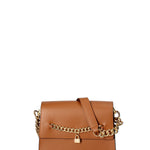 Borsa a tracolla da donna Vera pelle ruga JR-W-1155RU-CUOIO-GOLD John Richmond