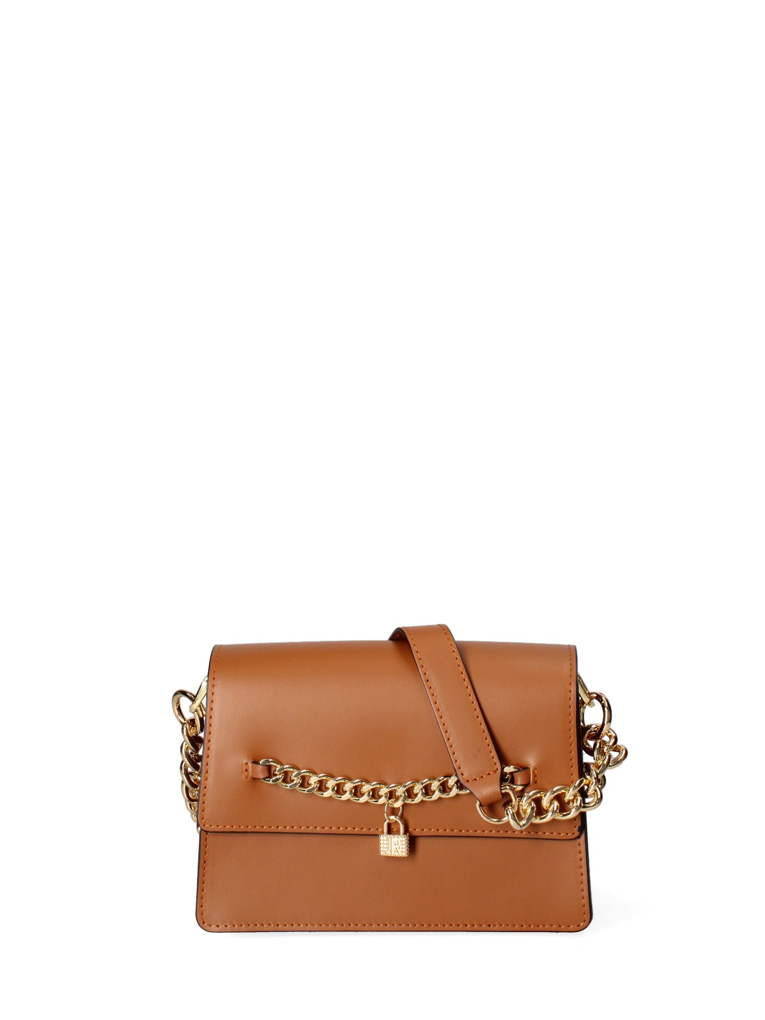 Borsa a tracolla da donna Vera pelle ruga JR-W-1155RU-CUOIO-GOLD John Richmond
