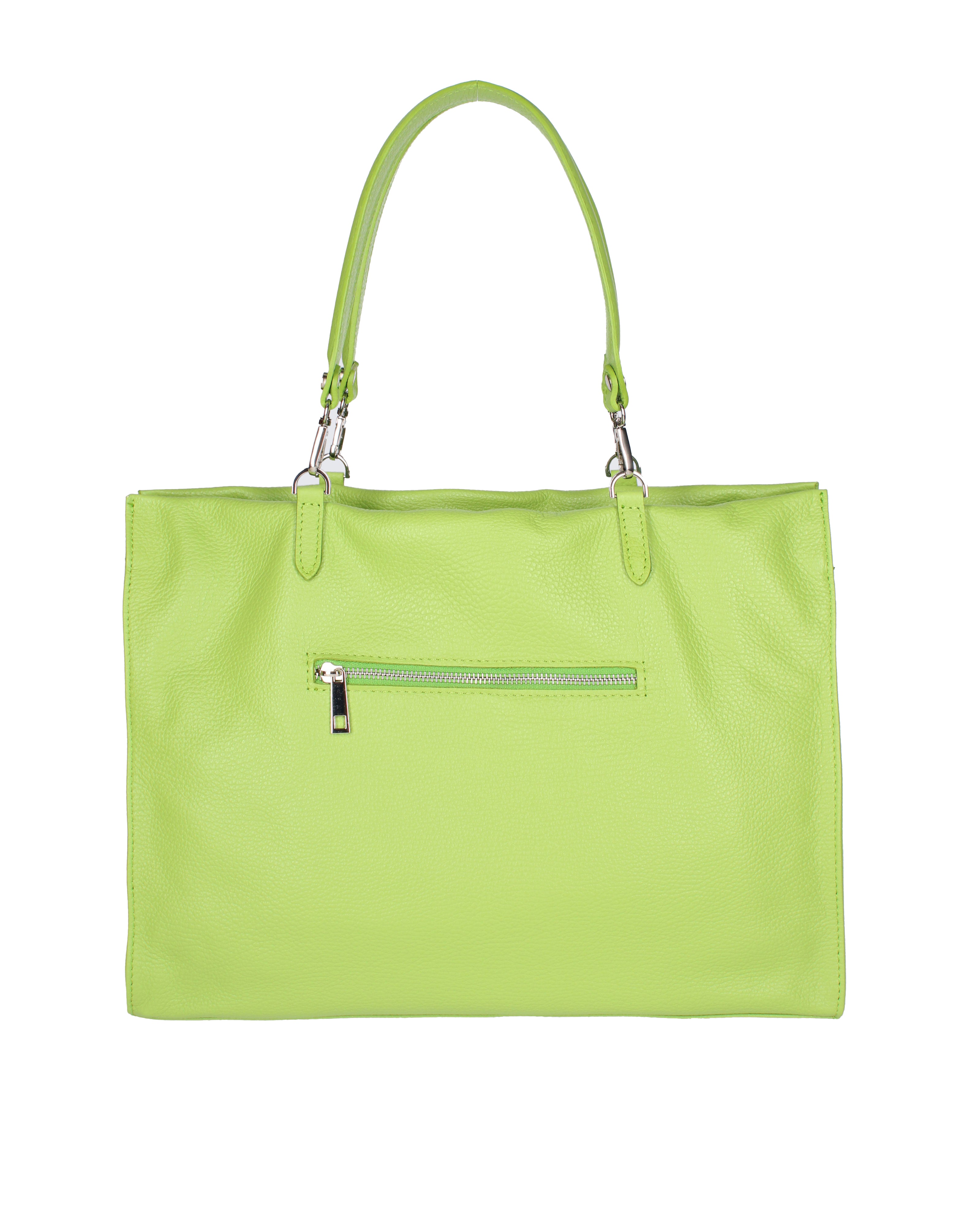 Borsa a mano da donna 100% vera pelle 07138-D12 VERDE Roberta Rossi