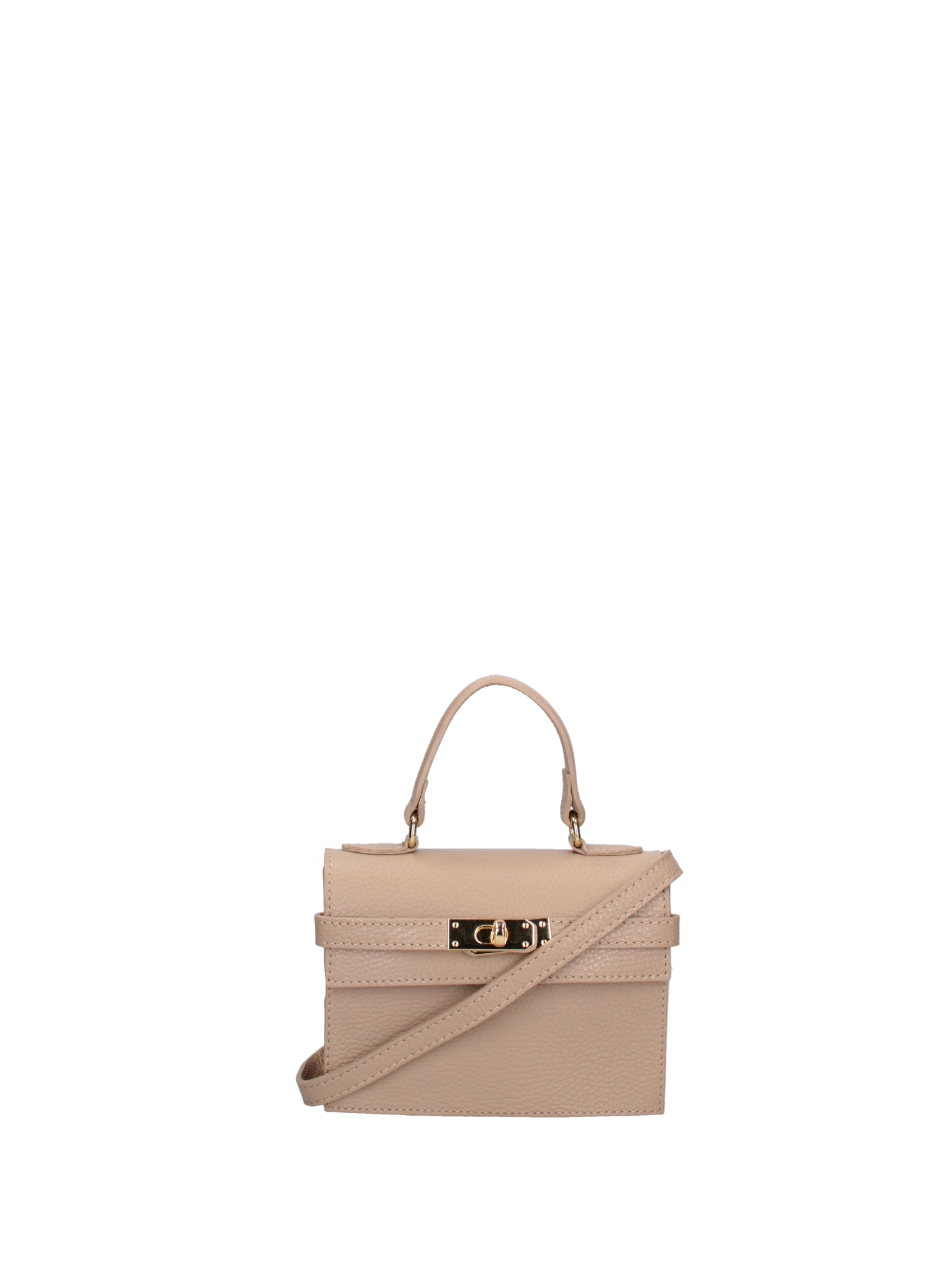Borsa a mano da donna Vera pelle 07161-D05 CAPPUCCINO Roberta Rossi