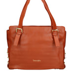 Cesena Borsa a spalla da donna 100% pelle B17221-MARRONE Braccialini