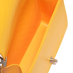 Borsa a mano da donna 100% PVC FLAT M-VANIGLIA + OFF SILVER Marc Ellis