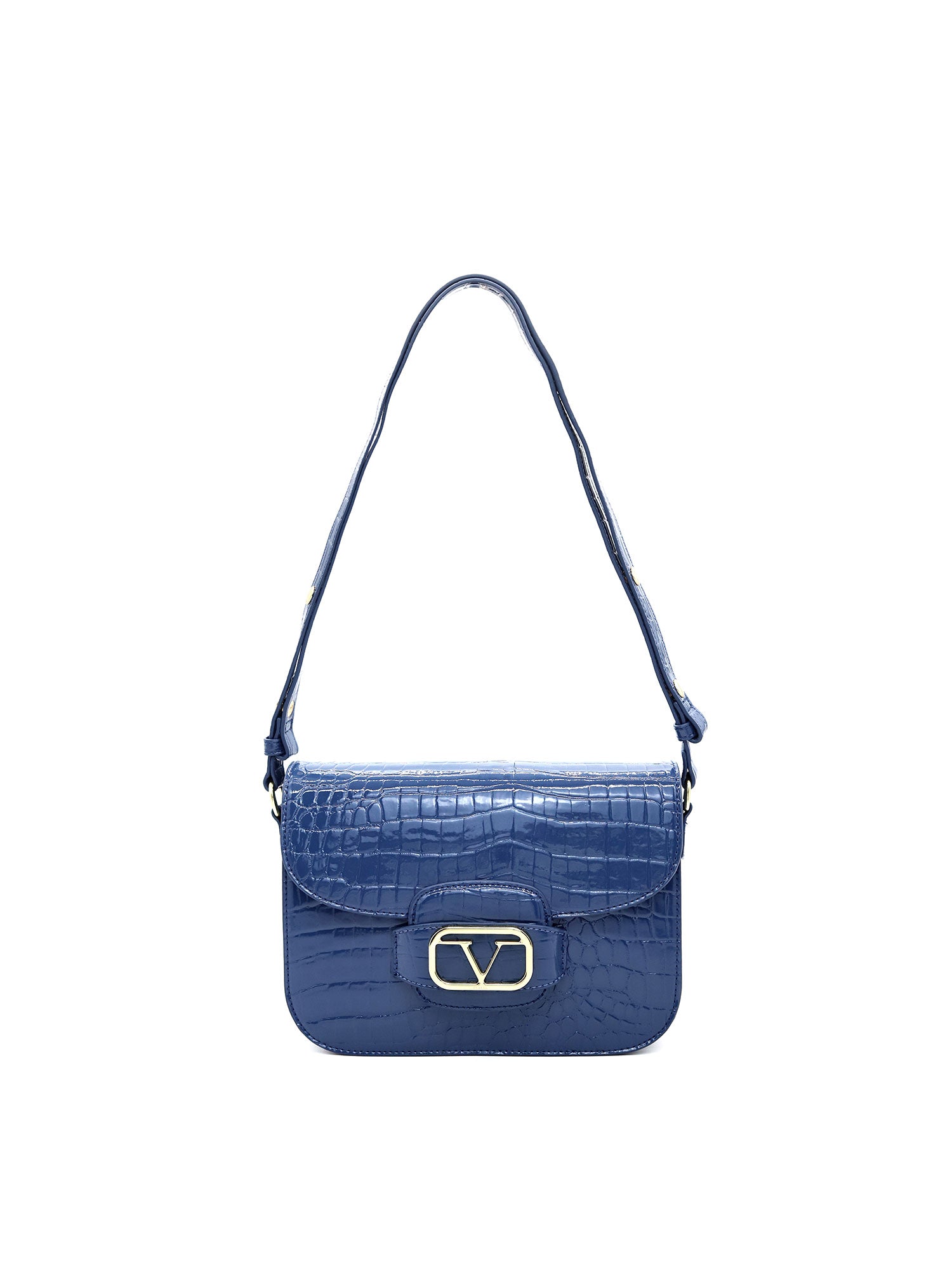 HERA Borsa a tracolla da donna Ecopelle VC-209-BLU NAVY 19V69 Italia