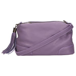Lidia Borsa a mano da donna Vera pelle 06513-VIOLET Gave Lux
