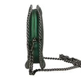 Nora Borsa a spalla da donna Vera pelle 540007-VERDE.S DARK GREEN Gave Lux