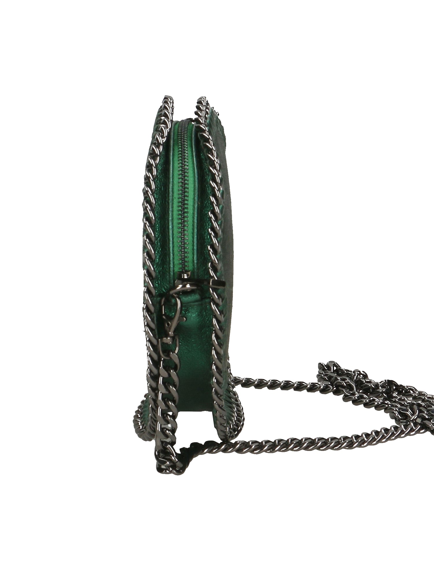 Nora Borsa a spalla da donna Vera pelle 540007-VERDE.S DARK GREEN Gave Lux