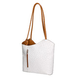Chanel 3005-01 BIANCO 06 CUOIO Zaino da donna in vera pelle Gave Lux