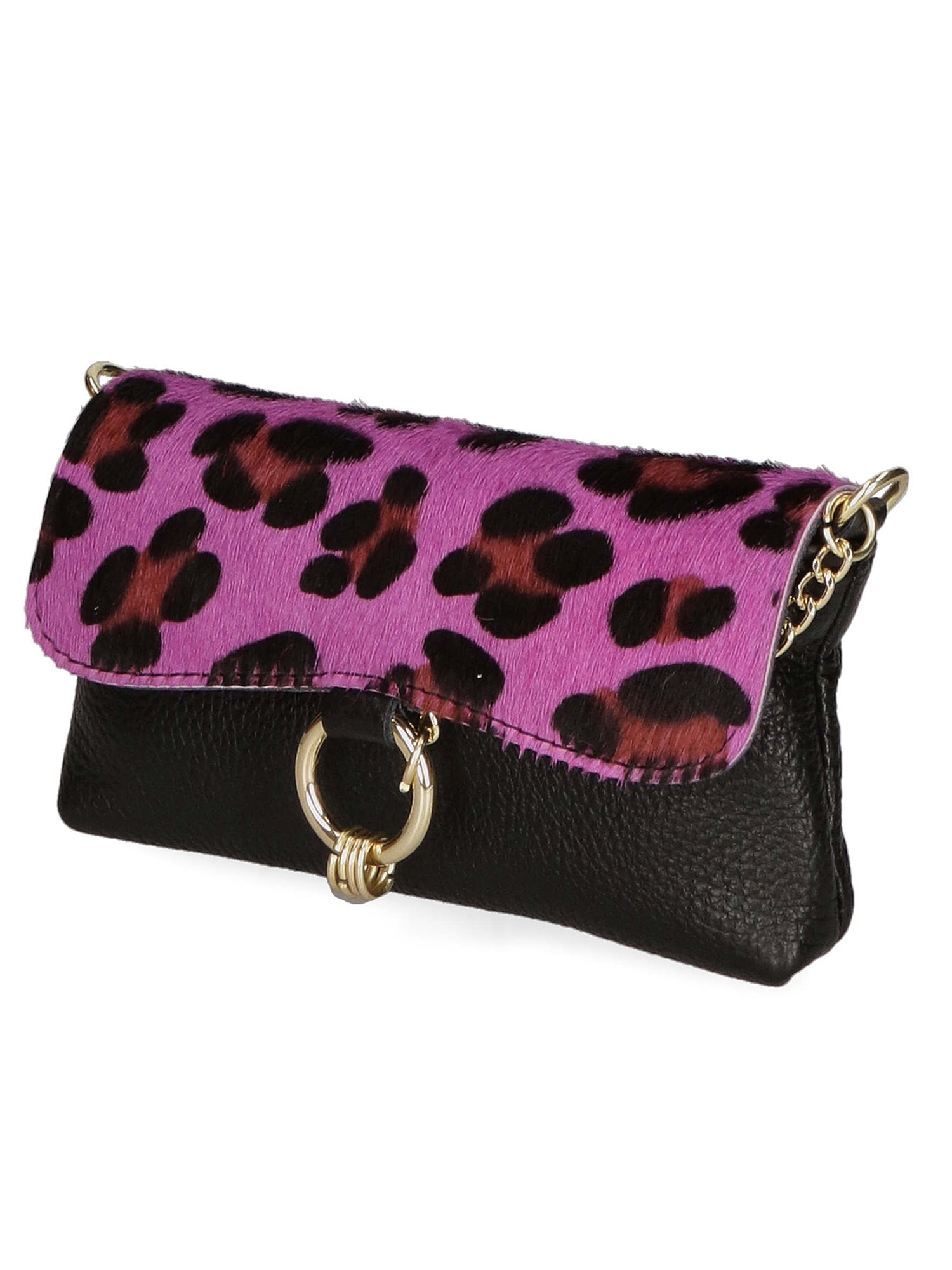 Safira Borsa a mano da donna Vera pelle 04760-LEO G FUXIA Gave Lux
