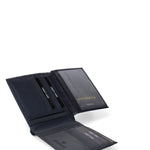 Portafoglio da uomo in vera pelle Casual BC410-270-BLU B Cavalli