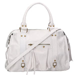 Elara Borsa a spalla da donna Vera pelle 06090-BIANCO Gave Lux