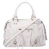 Elara Borsa a spalla da donna Vera pelle 06090-BIANCO Gave Lux