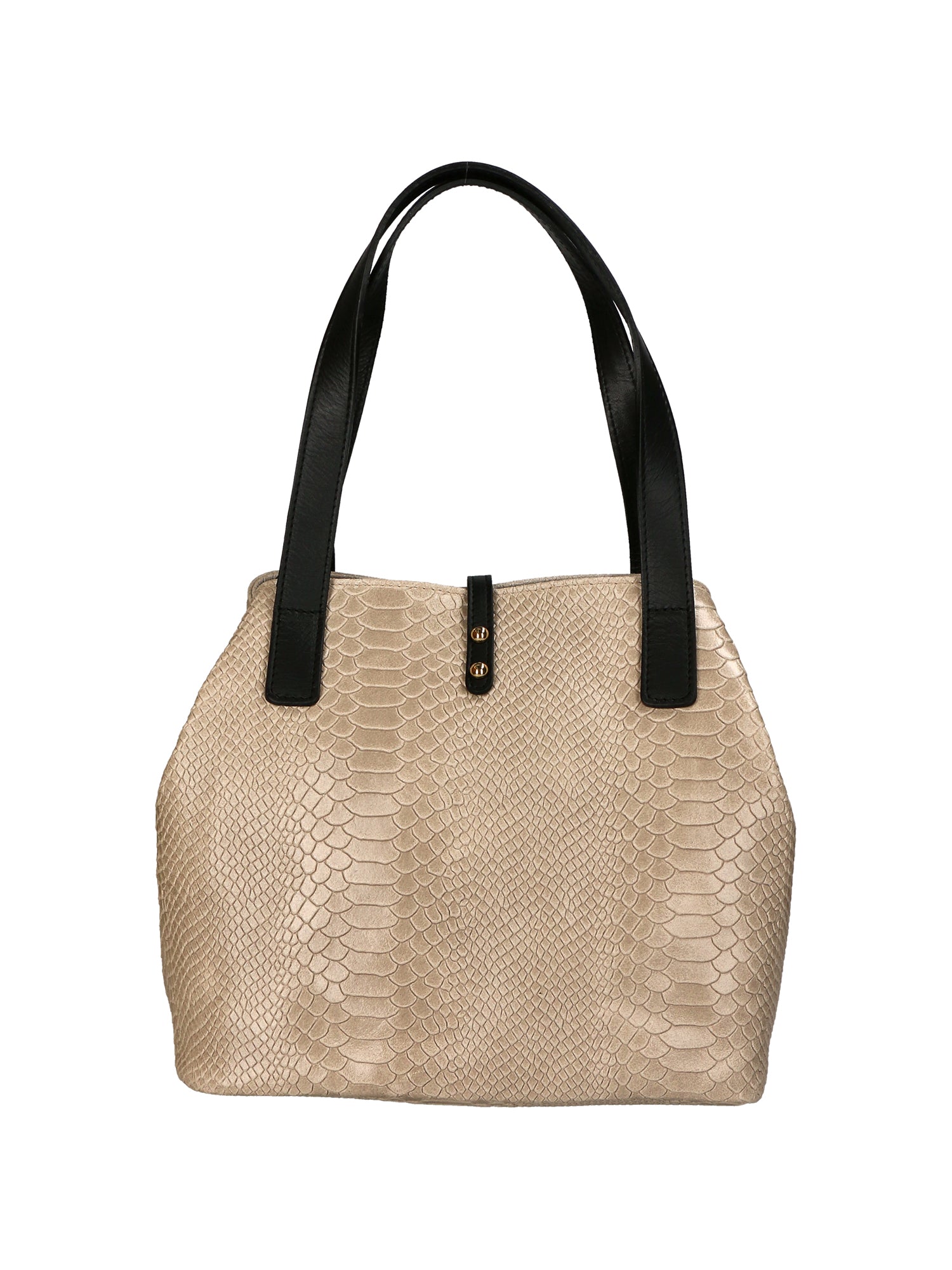 Clarissa Borsa a mano da donna Vera pelle 5276-002 BEIGE Gave Lux