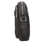 Borsa a tracolla uomo 100% pelle PU PCL3016-BLACK Northampton Polo Club