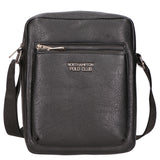 Borsa a tracolla uomo 100% PU Leather PCL3000-BLACK Northampton Polo Club