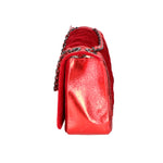 Valeriana Borsa a tracolla da donna Velluto e pelle 1139-ROSSO  Gave Lux