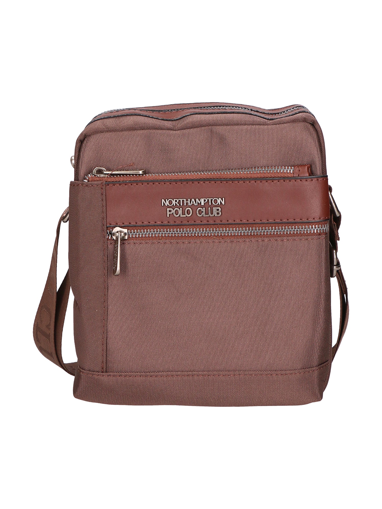Borsa a tracolla uomo Pelle PU Vegan PCL3067-EARTH Northampton Polo Club