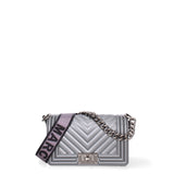 Borsa a mano da donna 100% Pvc FLAT-S 24-GUN METAL - BRUSH CDF Marc Ellis