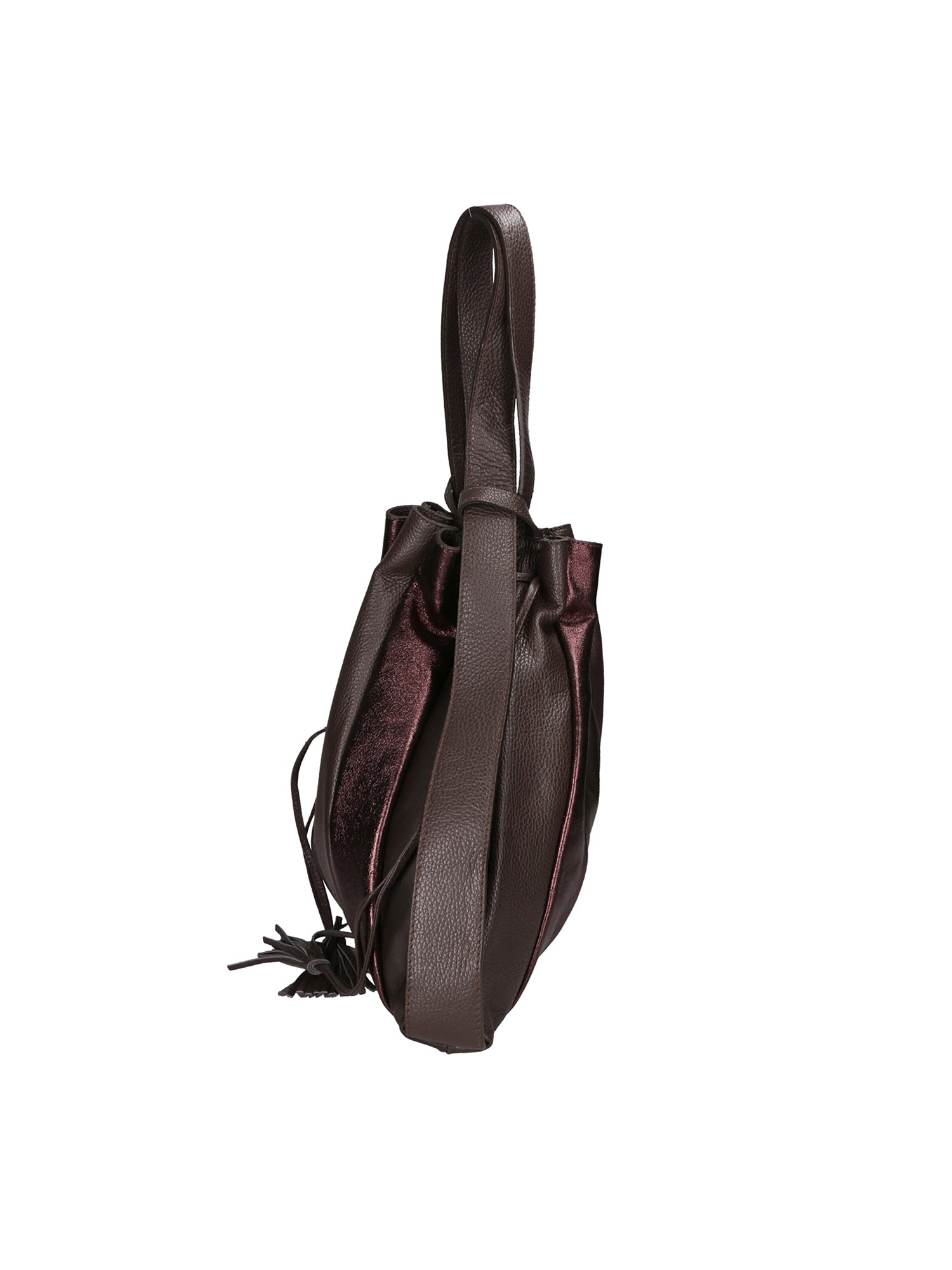 Oceania Borsa a spalla da donna Vera pelle 580041-T.MORO DARK BROWN Gave Lux