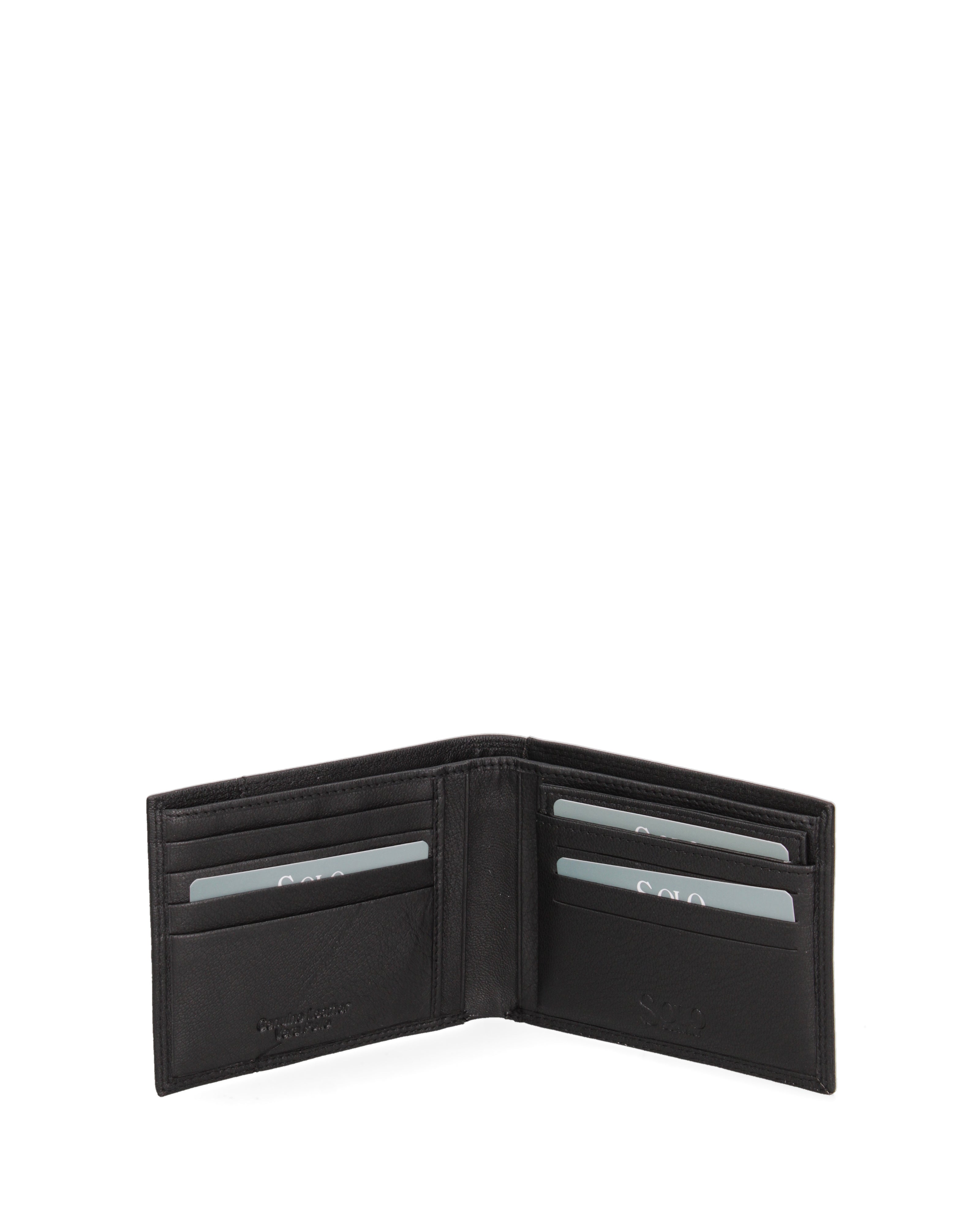 Portafoglio uomo in vera pelle Sfoderato K35355P053-NERO Solo Soprani