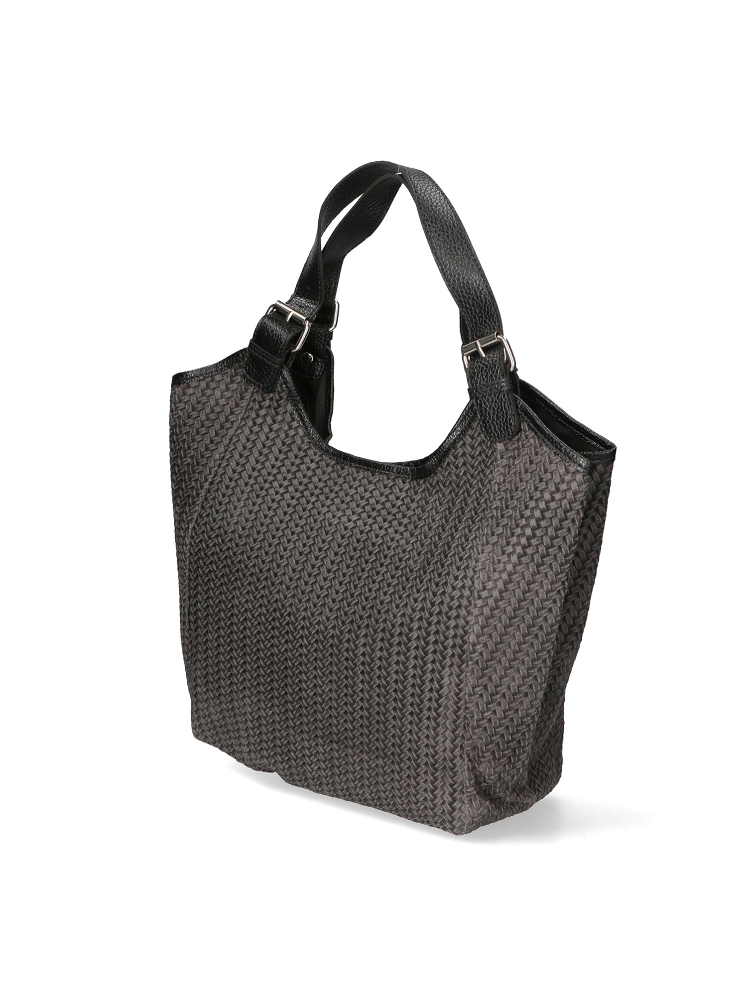 Elettra Borsa a mano da donna Vera pelle 80050-GRIGIO Gave Lux