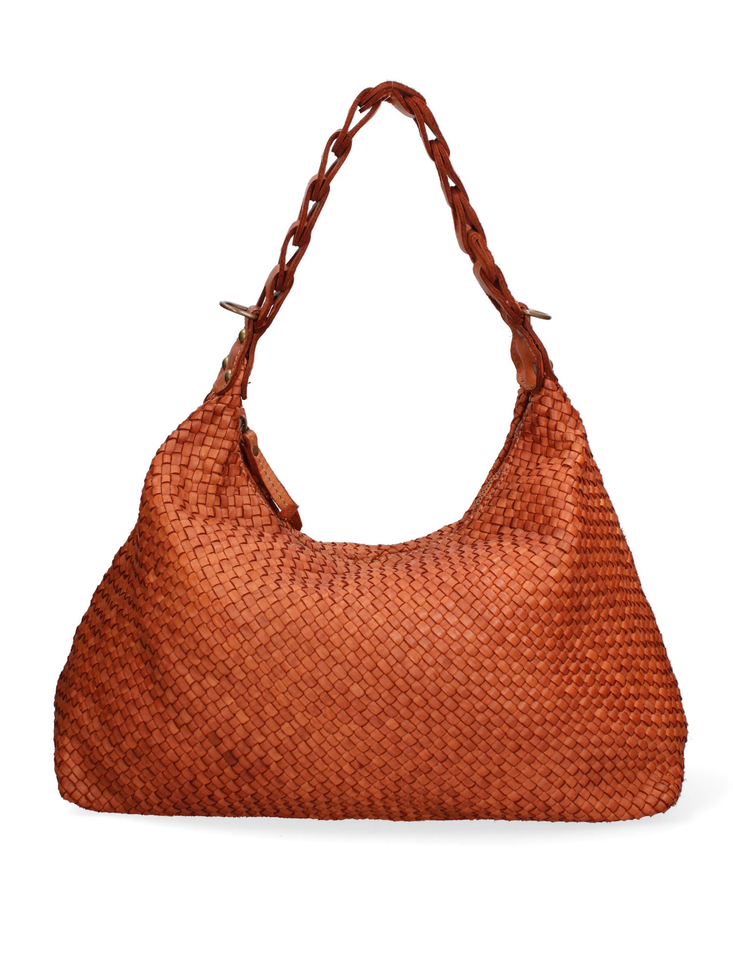 Asteria Borsa a spalla da donna Vera pelle 7799-CUOIO Gave Lux