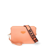 Borsa a tracolla da donna 100% Pvc FLAT-FLOWE-DARK RUST - LIGHT GOLD Marc Ellis