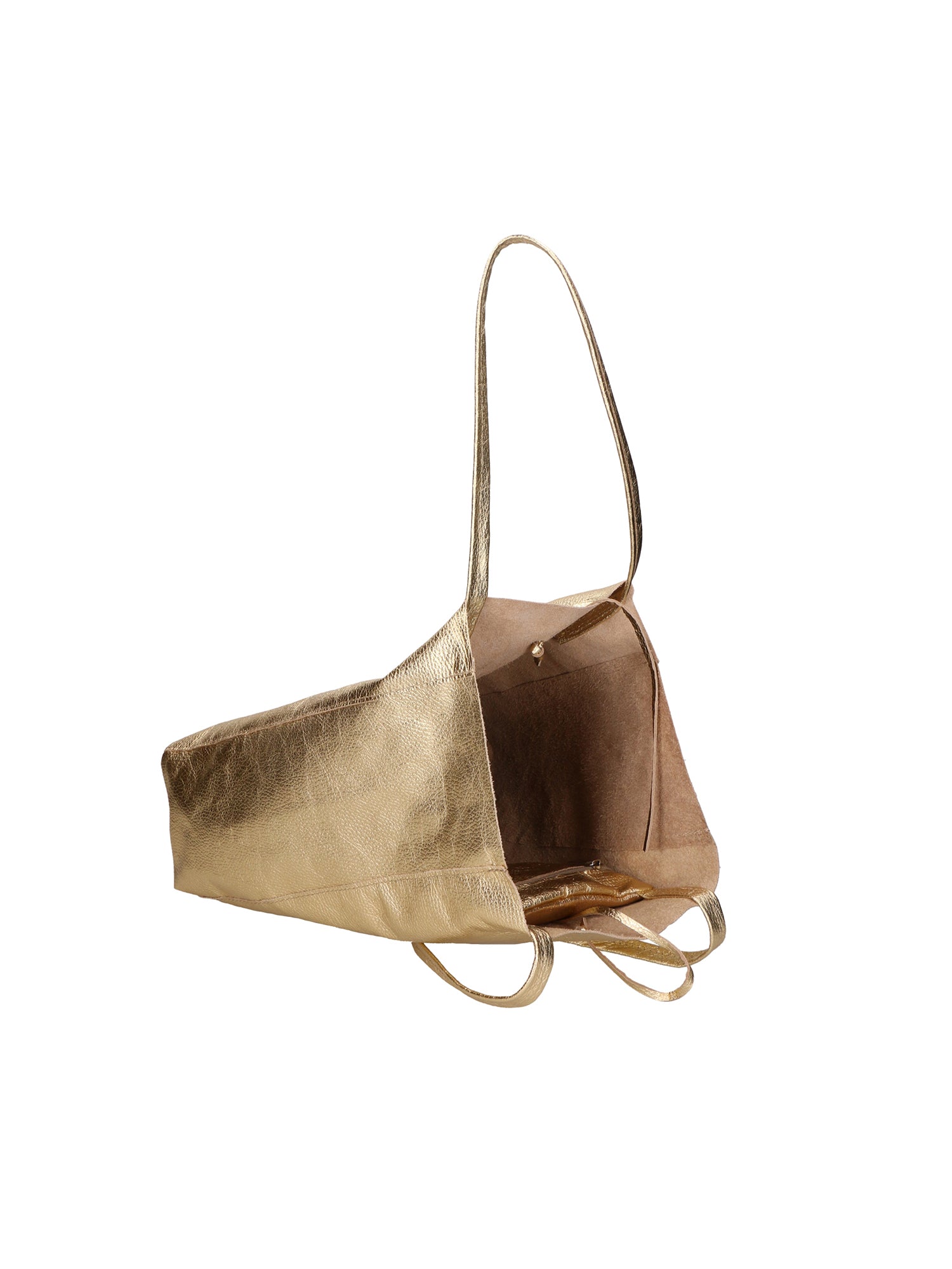 Iride Borsa a mano da donna 100% pelle 05921-DL64 ORO Gave Lux