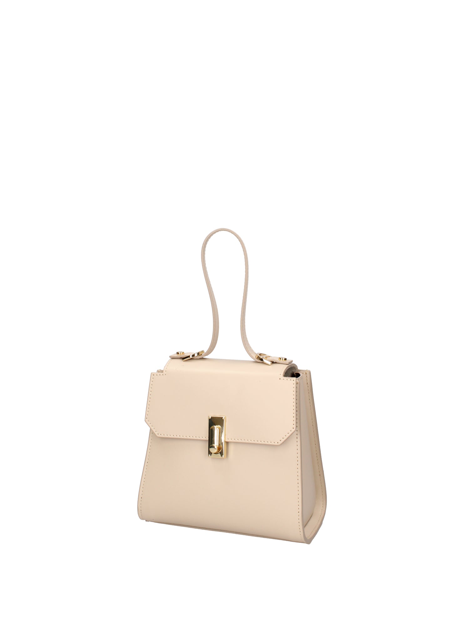 Borsa a mano da donna 100% pelle 07204-L116 BEIGE Viola Castellani