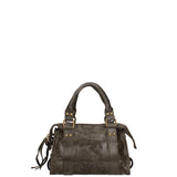 Erisia Borsa a spalla da donna Vera pelle 06091-049 VERDE MILITARE SCURO Gave Lux