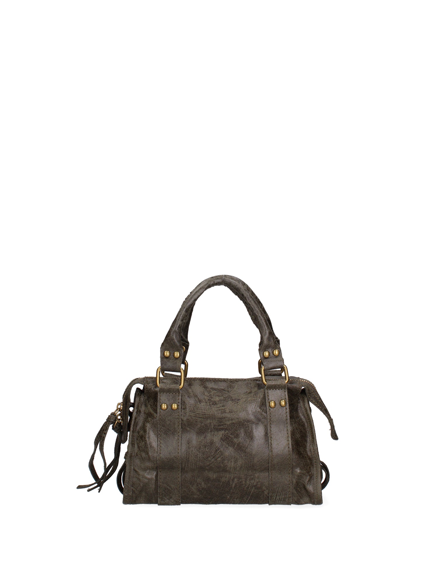 Erisia Borsa a spalla da donna Vera pelle 06091-049 VERDE MILITARE SCURO Gave Lux