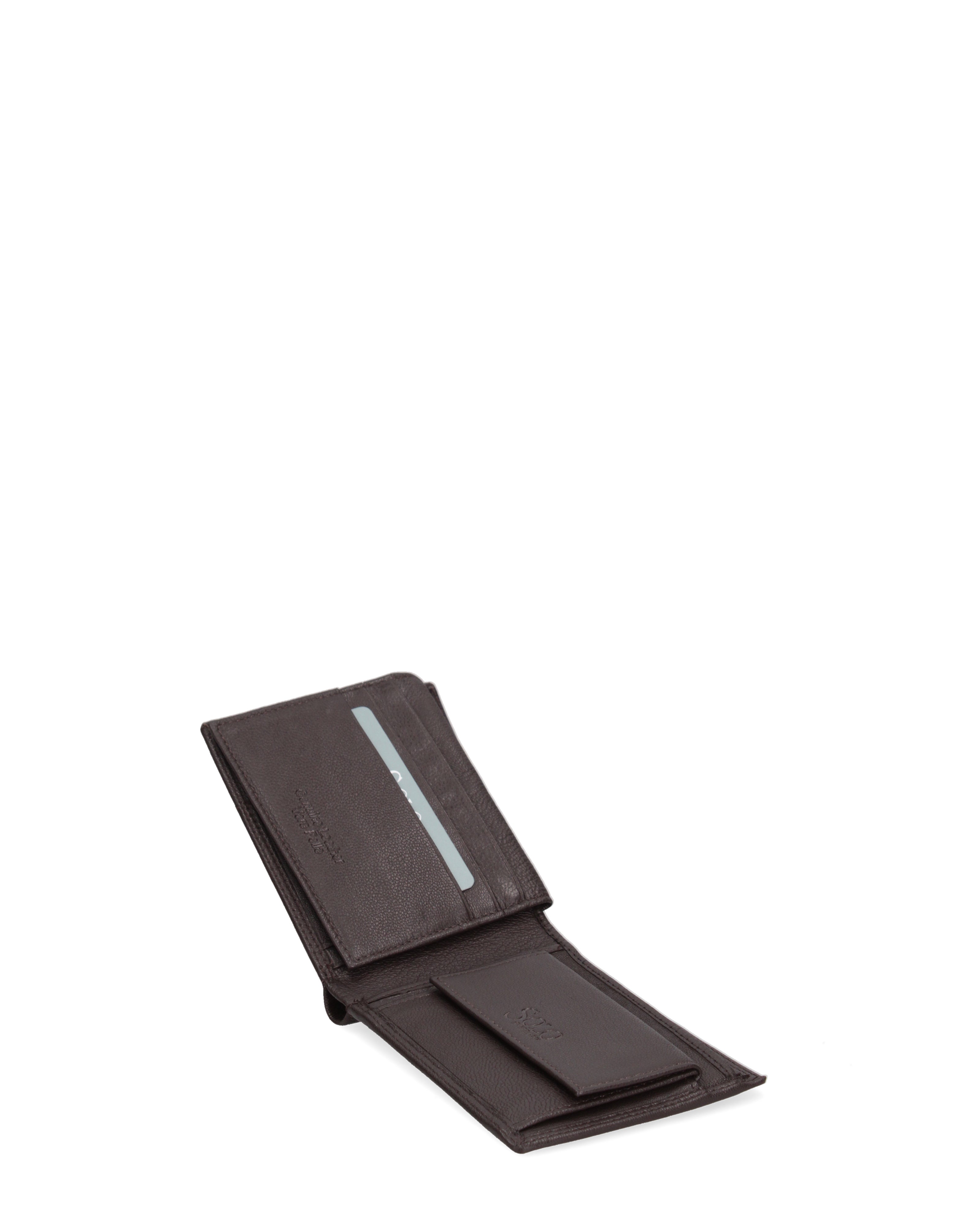 Portafoglio uomo in vera pelle Casual K35355P029-T.MORO Solo Soprani