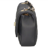 Carolina Borsa a spalla da donna Vera pelle 1073-S24 BLU JEANS Gave Lux