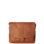 Borsa a tracolla da uomo Vera pelle HILB-3094-CUOIO Hill Burry