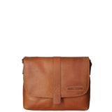 Borsa a tracolla da uomo Vera pelle HILB-3094-CUOIO Hill Burry