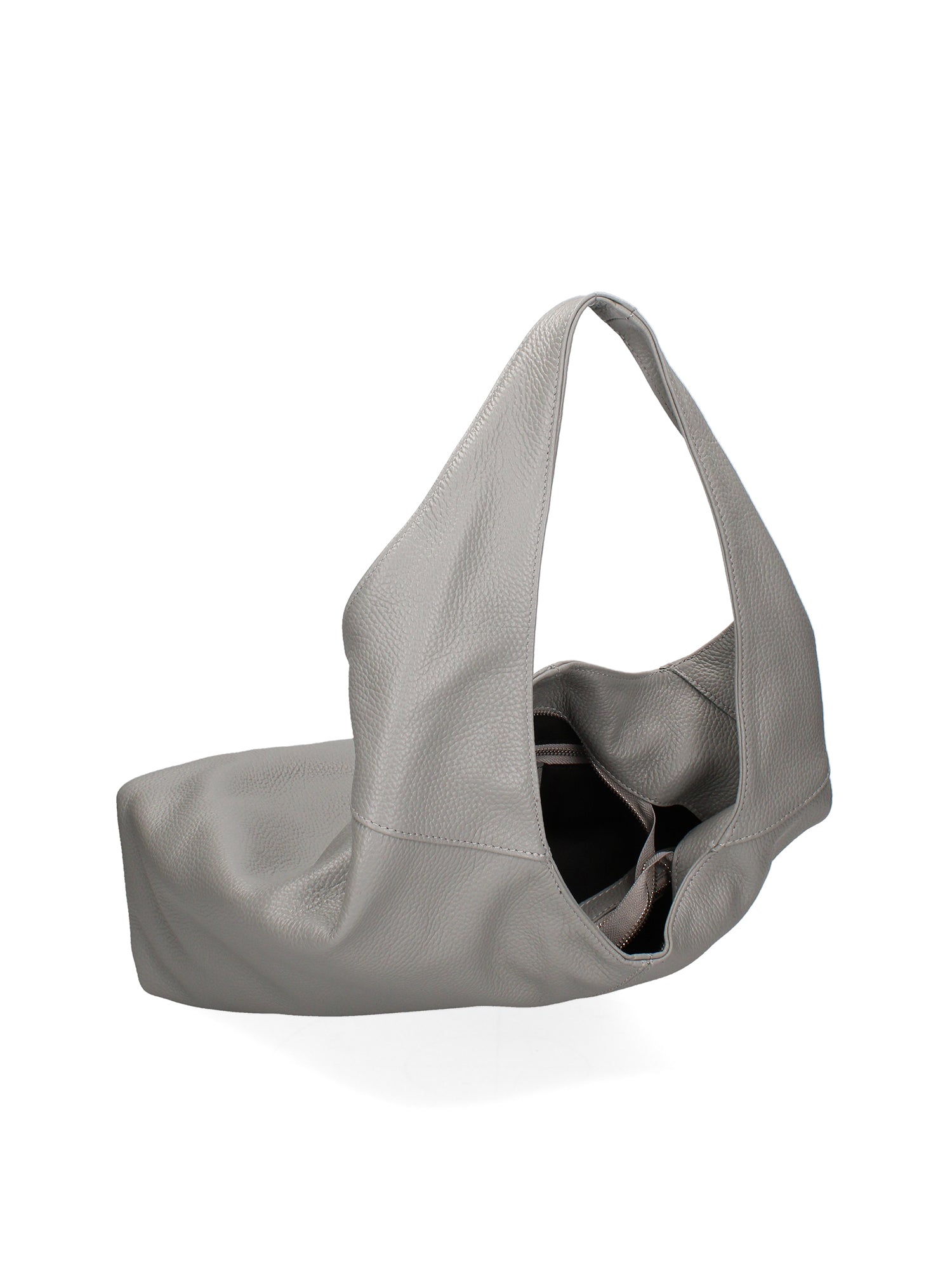 Aria Borsa a mano da donna 100% pelle 07029-D16 GRIGIO Gave Lux