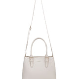 Borsa a mano da donna 100% pelle vegana PU 716-2PT-IVORY Diana&co