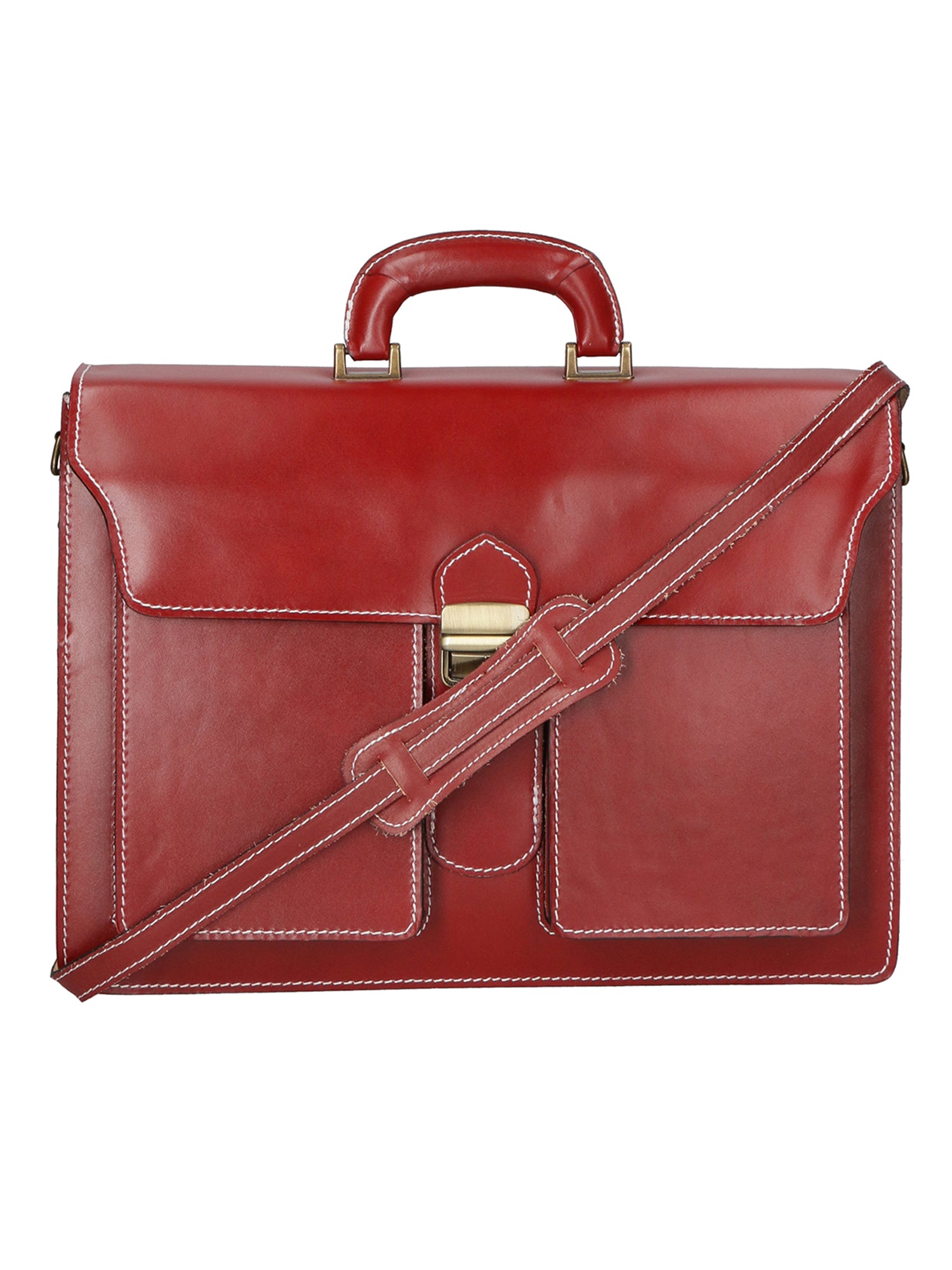 Enea Borsa da lavoro uomo Vera pelle 7001-ROSSO Gave Lux