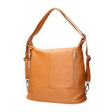 Vera pelle 07135-D44 CUOIO Borsa a spalla convertibile Anjelica Viola Castellani