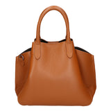 Vincenza Borsa a mano da donna Vera pelle 06898-D17 CUOIO Gave Lux