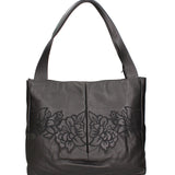 Erebea Elite Borsa a spalla da donna 100% Poliuretano B16663-NERO Braccialini